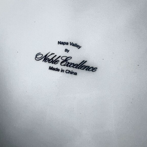 Noble Excellence Napa Valley Serving Bowl 13" Ceramic Fruit Motif Multicolor - Picture 2 of 12